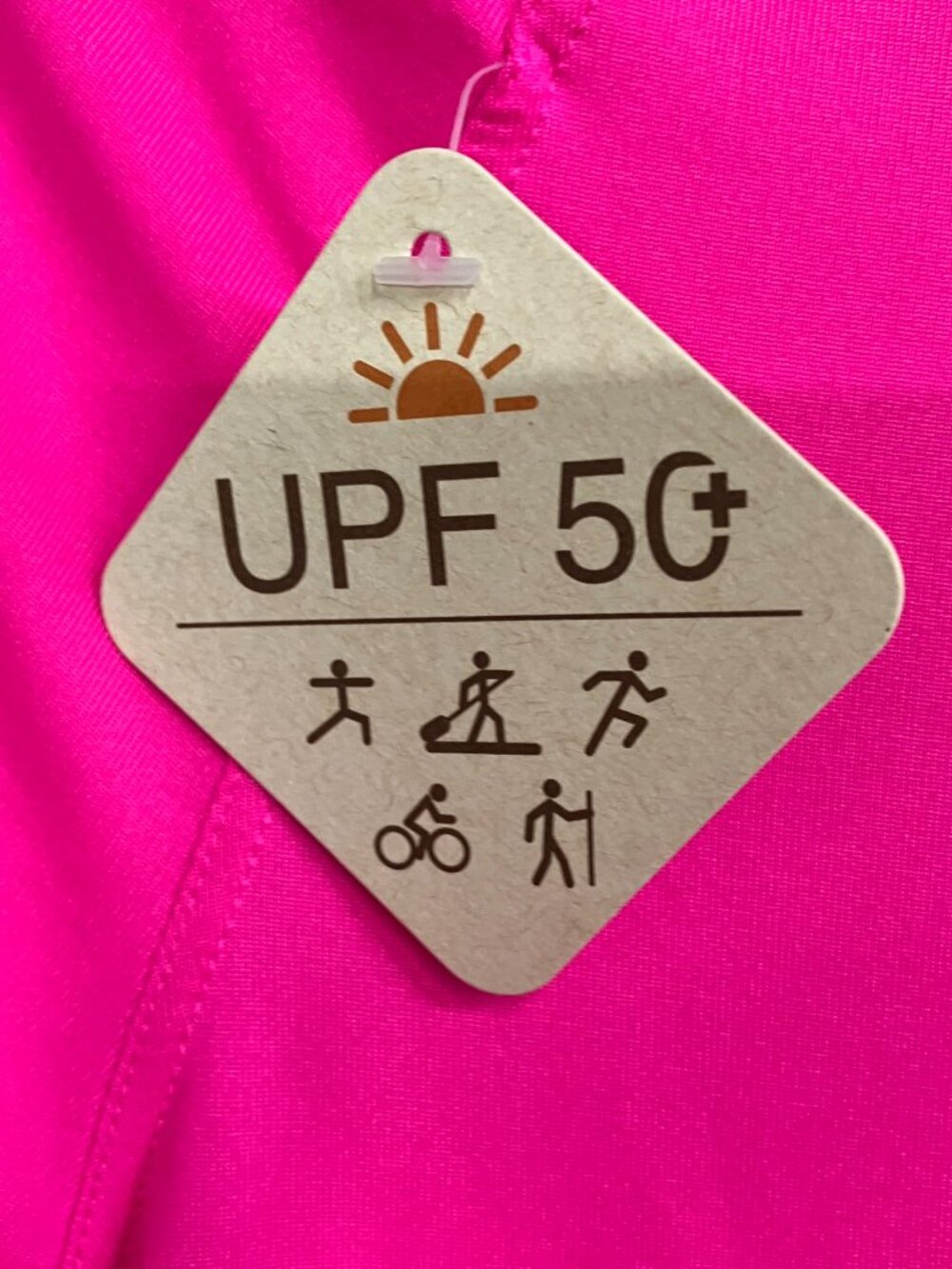 ZeroXposur Swimwear Athletic Top Women Small Pink UPF 50+ L-Sleeves Quarter Zip - Picture 2 of 8